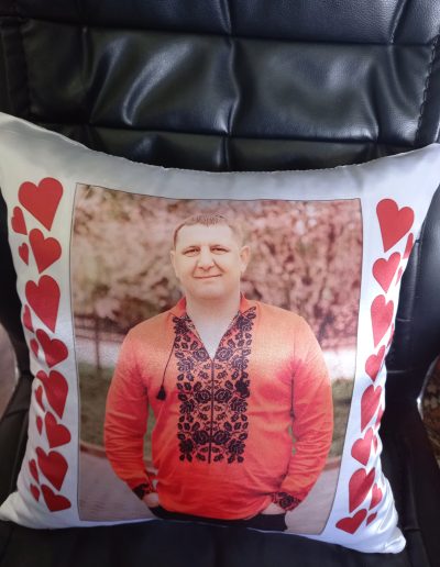 Друк фото на подушці дорогому синові