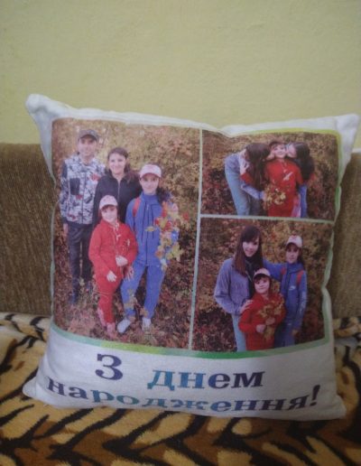 Колаж на подушці