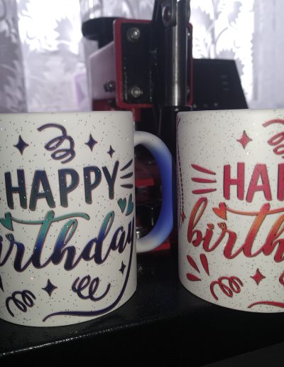 Чашка з привітанням happy